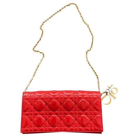 dior red clutch bag